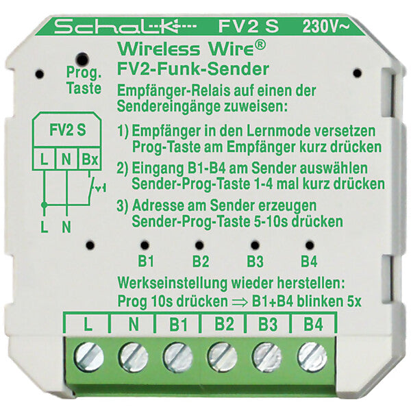 Schalk Funk-Sender UP 4 Eingänge FV2 S (230V AC)